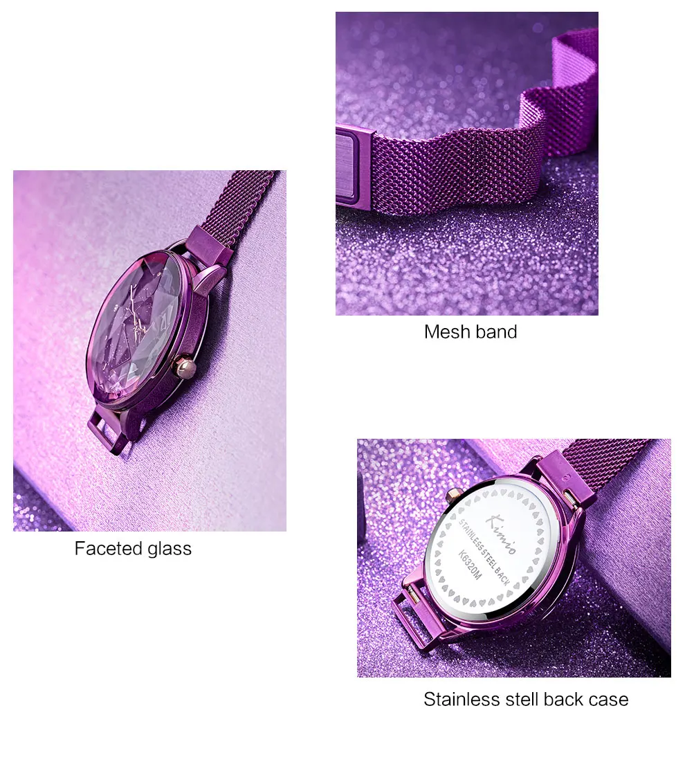 Роскошные женские часы-браслет синий сетчатый ремешок женские кварцевые часы KIMIO бренд женское платье часы наручные часы Relogio Feminino