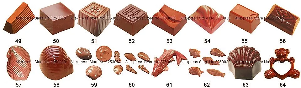 3D формы для шоколадных шариков, пластиковые поликарбонатные формы для выпечки, вечерние формы для выпечки шоколадных конфет, кондитерские инструменты, формы для выпечки