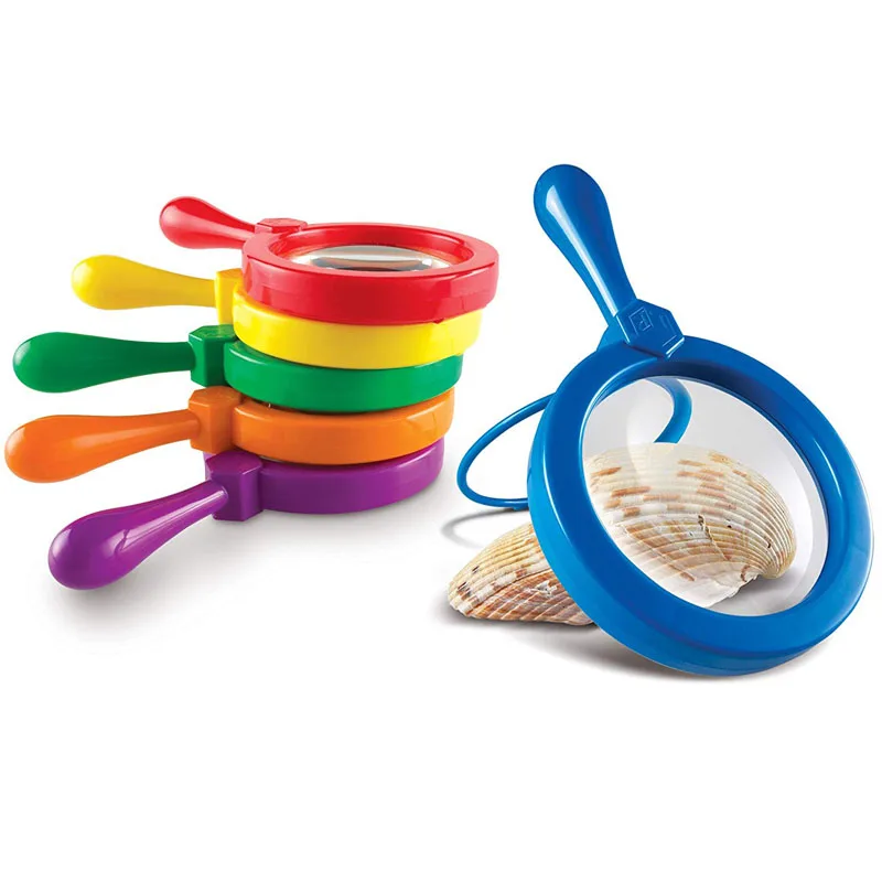 

1pc Baby Held-hold Insert Magnifier Primary Science Magnifiers Science Toy Magnifier Experiment Students With Stand