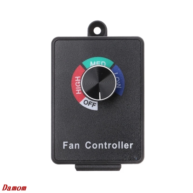 

AC 120V 5A Fan Variable Speed Controller Electric Motor Rheostat for Hydroponics Damom