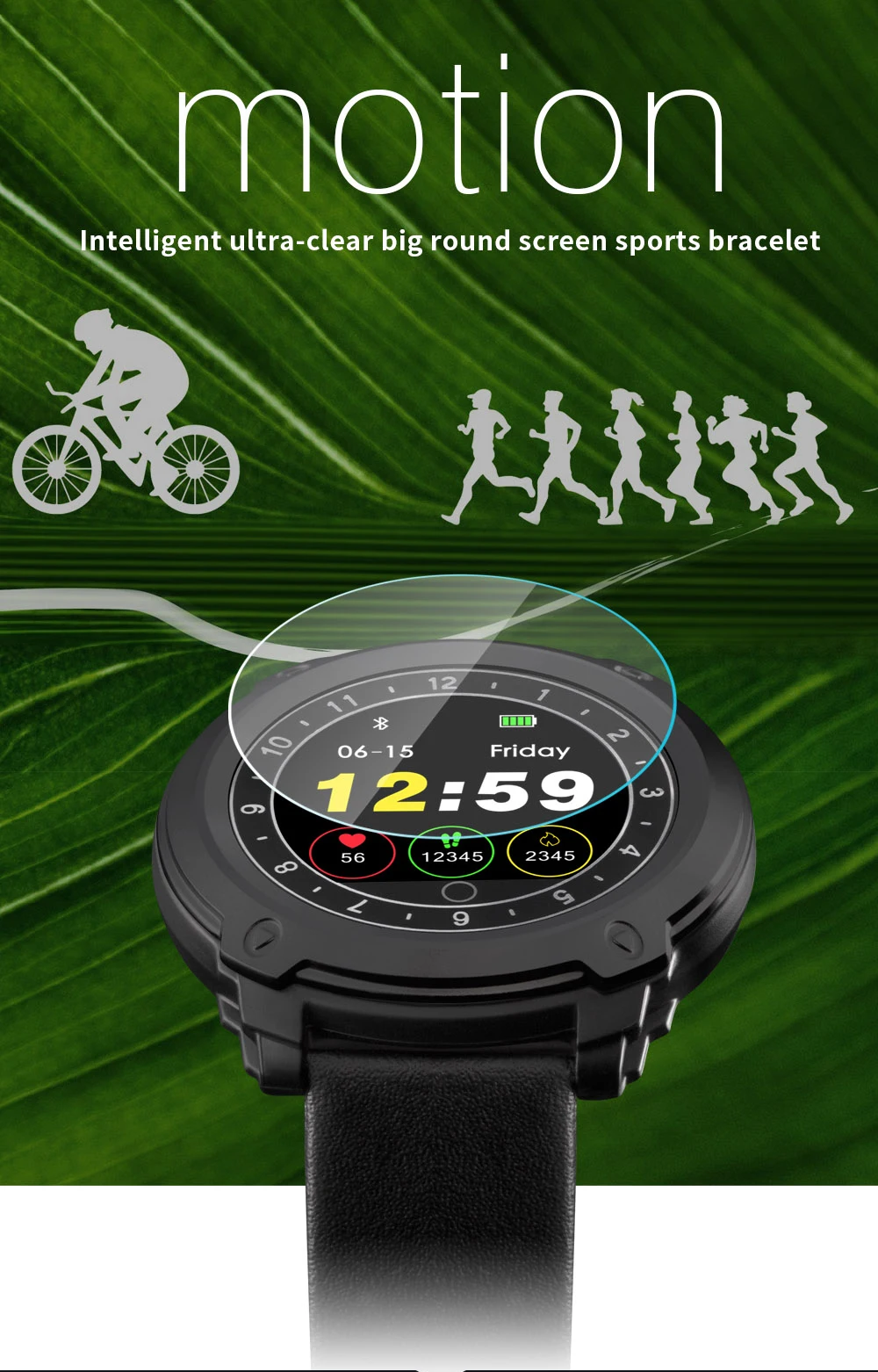 2018 Passometer Smart watch CD10 Heart Rate Monitor Bluetooth Fitness Tracker IP67 smartwatch For IOS Android Wearable Devices (1)