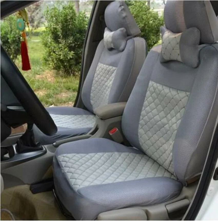Настроены для 5 мест автомобили эмуляции шелк сидения автомобиля крышка спереди Средний сзади спинка Профессиональный Чехлы для сидений мотоциклов