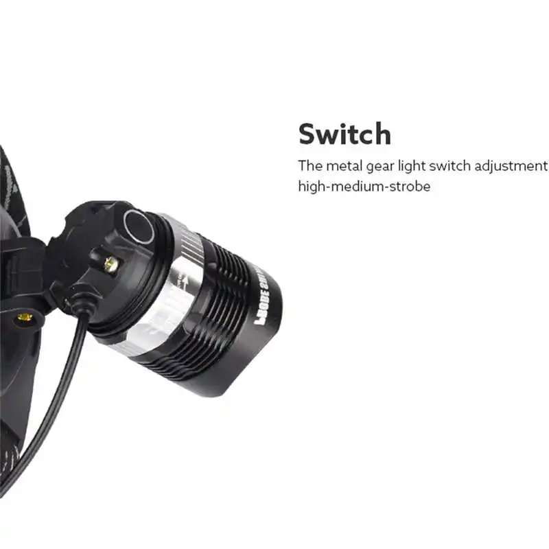 XM-L torch flashlight t6 LED powerful Headlamp led flashlight rechargeable Headlight Head Light led flashlight 18650 #4A27 (9)