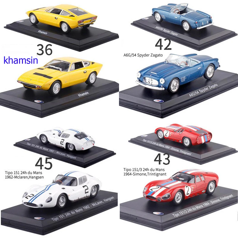  1:43 Scale Metal Alloy Classic Maseratis Racing Rally Car Model Diecast Vehicles Toys Collection Di