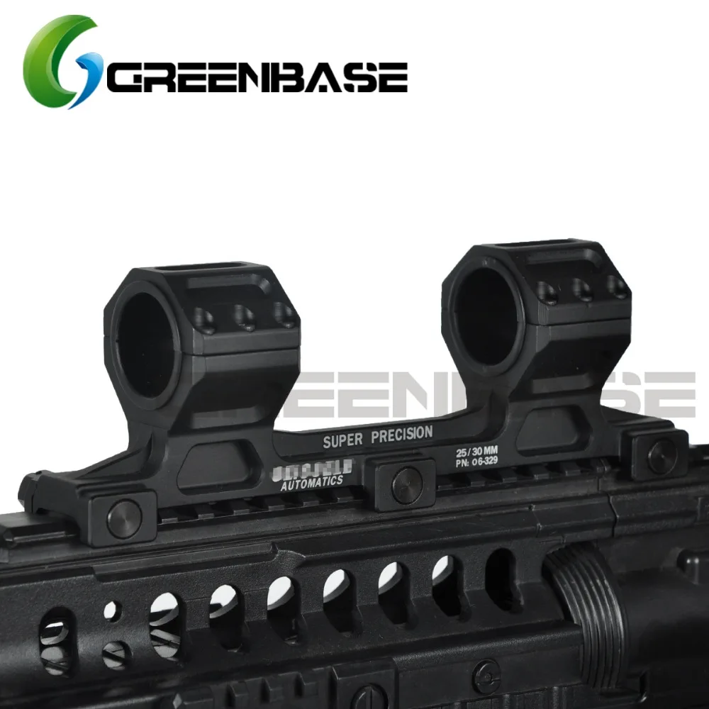 Greenbase Тактический AR15 прицела пистолет винтовка GE прицела 25,4 мм/30 мм кольцо Сфера Крепление длинная версия для 20 мм Пикатинни