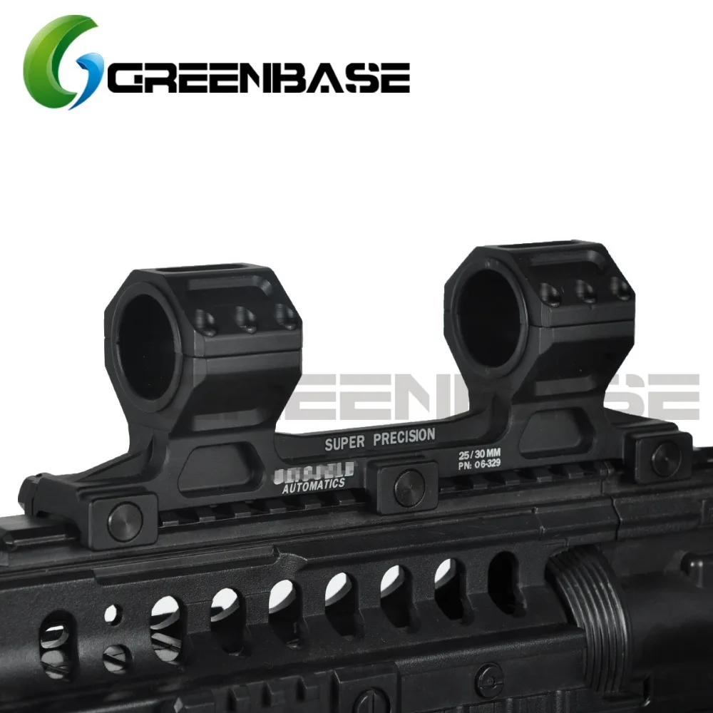 Escopo de Montagem Versão para 20mm Greenbase Tático Arma Rifle ge Montagem 25.4mm – 30mm Escopo Anel Longa Picatinny Ferroviário Ar15