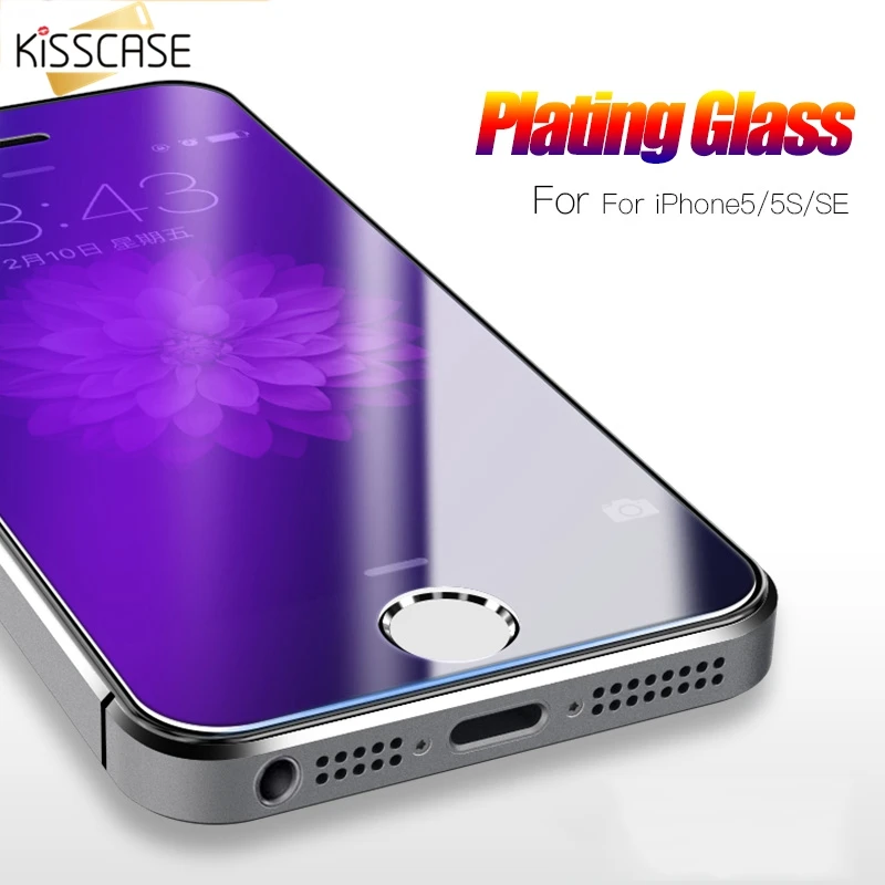 

KISSCASE 3D HD 9H Mirror Tempered Glass For iPhone 5 5s 6 Screen Protector For iPhone 6 6s Plus Full Coverage Glass 5S SE 6 6s