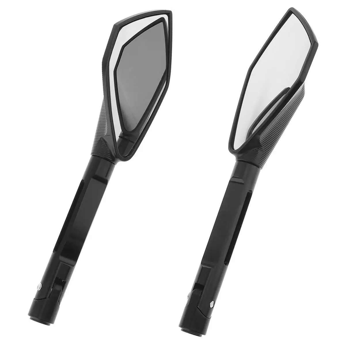2pcs Universal Modified CNC Process Triangle Rearview Mirror Motorcycle
