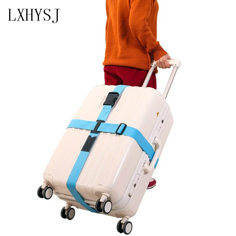 Adjustable Suitcase Cross Straps Trolley Luggage nylon Packing Belt