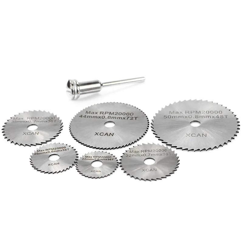 

High speed steel cutting New 1SET Portable Rotary Tool Circular Saw Blades Cutting Discs Mandrel PVC acrylic cutting tools