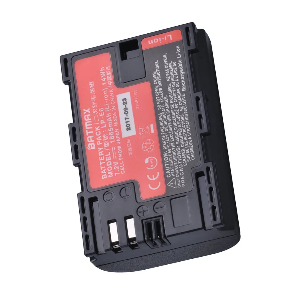 1pc High Real Capacity LP-E6 LP E6 LP-E6N Battery Japan Sanyo Cell for Canon EOS 6D 7D 5DS 5DSR 5D Mark II IV 5D 60D 60Da 70D