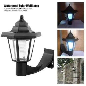 

Solar Light Vintage LED Wall Lamp Waterproof Outdoor Garden Landscape Hexagonal Wall Light Villa/Park/Courtyard Led Spotlight