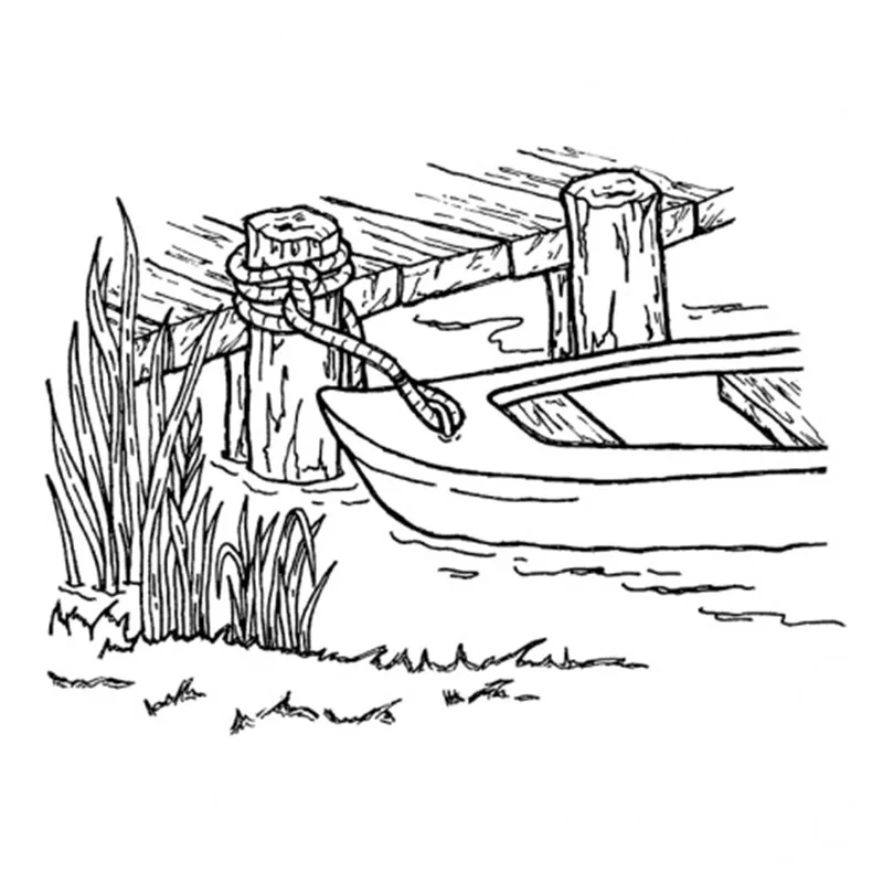 Eastshape пристыкованная лодка с деревянным креплением металлические режущие штампы и прозрачные штампы для рукоделия штампы Скрапбукинг альбом тиснение штамп