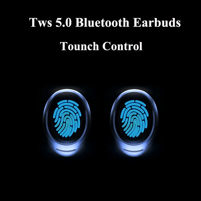 

TWS Touch Control Bluetooth Earphone Hifi Stereo True Wireless Earbuds Waterproof for Phone With Charger Charging Box
