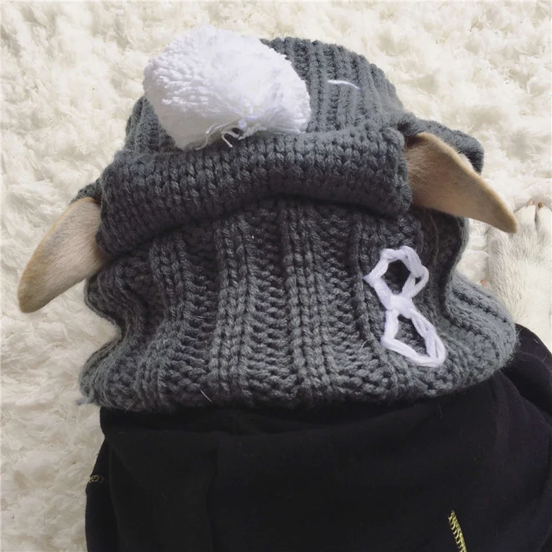 Online Invierno perro cálido gorras Navidad encantadores sombreros accesorios de disfraz de lana sombrero para cachorro con lindo sombrero de pelota para perros pequeños medianos