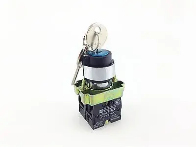 

4pcs XB2-BG73 3 Position 2NO Spring Reset Momentary Key Operated Selector Switch