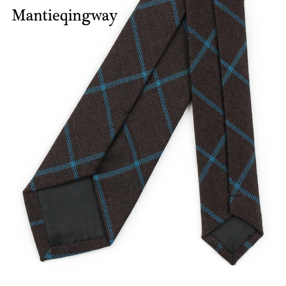 Mantieqingway 6 см Для мужчин s Бизнес галстук узкие галстуки моды Повседневное плед и Полосатый Галстук Свадебная вечеринка галстук-бабочку