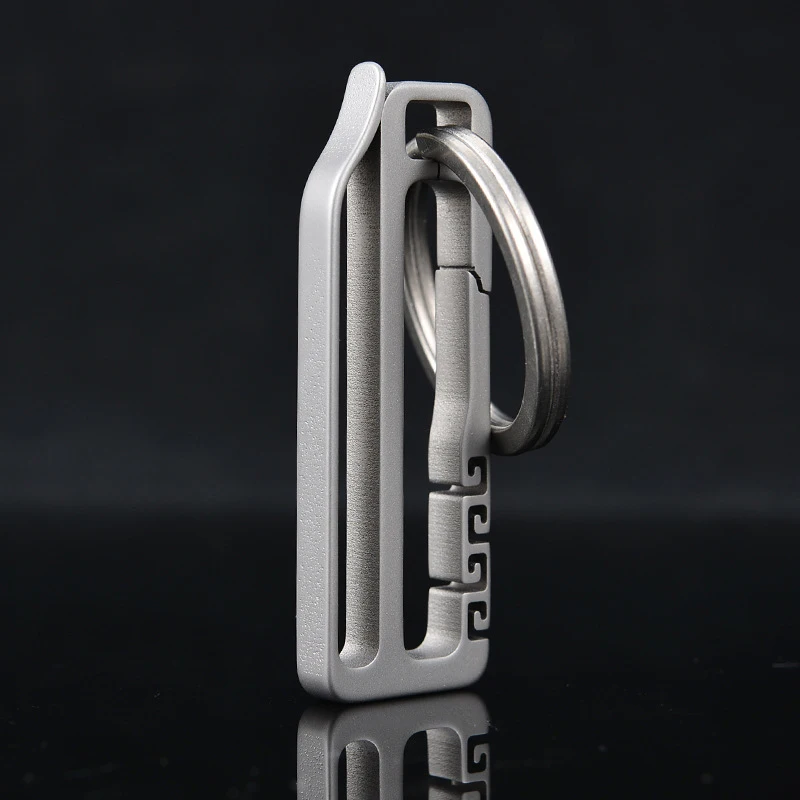 EDC Ремень Пряжка Открытый Инструмент титановый сплав брелок для ключей Мужская Талия висячие кольца