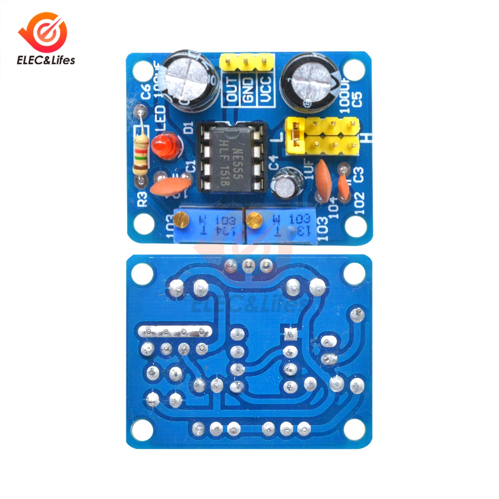 DC 5-15 в NE 555 импульсные генераторы Частота Рабочий цикл прямоугольный генератор сигналов квадратной волны Регулируемый 555 доска NE 555 P модуль