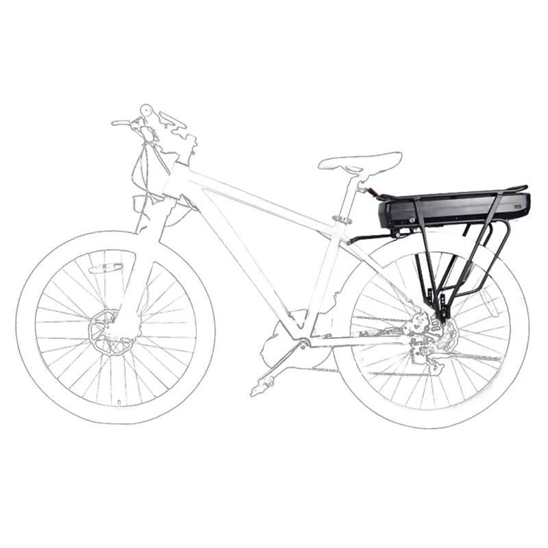 Электрический велосипед eBike 48V 52V 250 w-1000 w 48V 21AH с задней батареей Bafang BBS01 BBS02