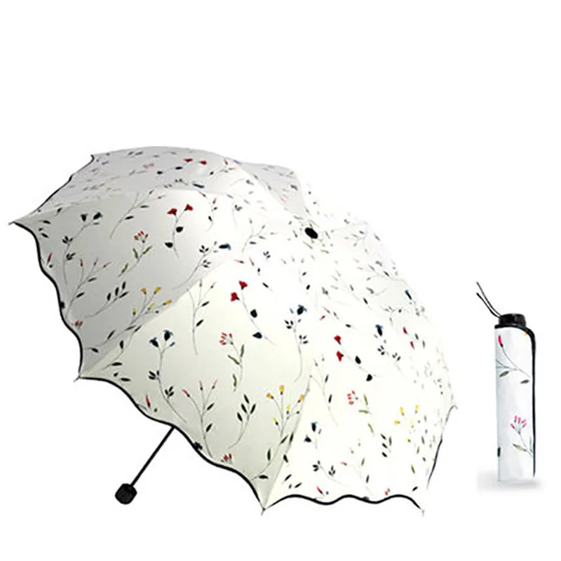 Зонты для девочки женский солнцезащитный Зонт черное покрытие Студенческая корпорация Солнечный дом дети анти УФ дождевик снаряжение WZP067 - Цвет: Style A