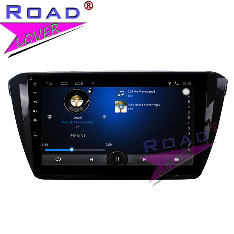 Top TOPNAVI Android 6.0 2G+32GB Quad Core 10.1" Car PC Head Unit Auto Audio For Skoda Superb 201S Stereo GPS Navigation 2Din Player 4