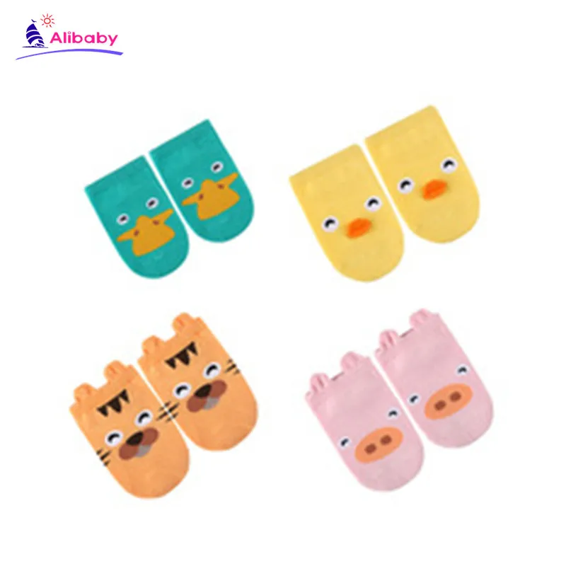 

Baby socks Cotton anti slip floor cartoon kids Toddlers autumn spring Fashion Animal newborn Cute 0-24month