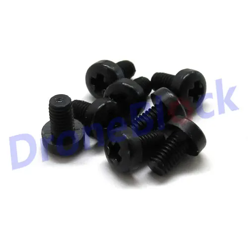 

30 Pcs / lot M3 Black Nylon Screw