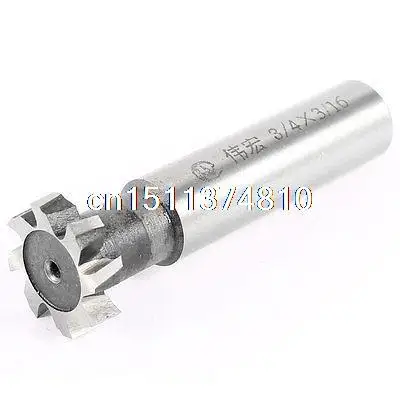 

3/4" x 3/16" Cutting Tool 12mm Straight Shank 8 Flutes HSS T Slot End Mill