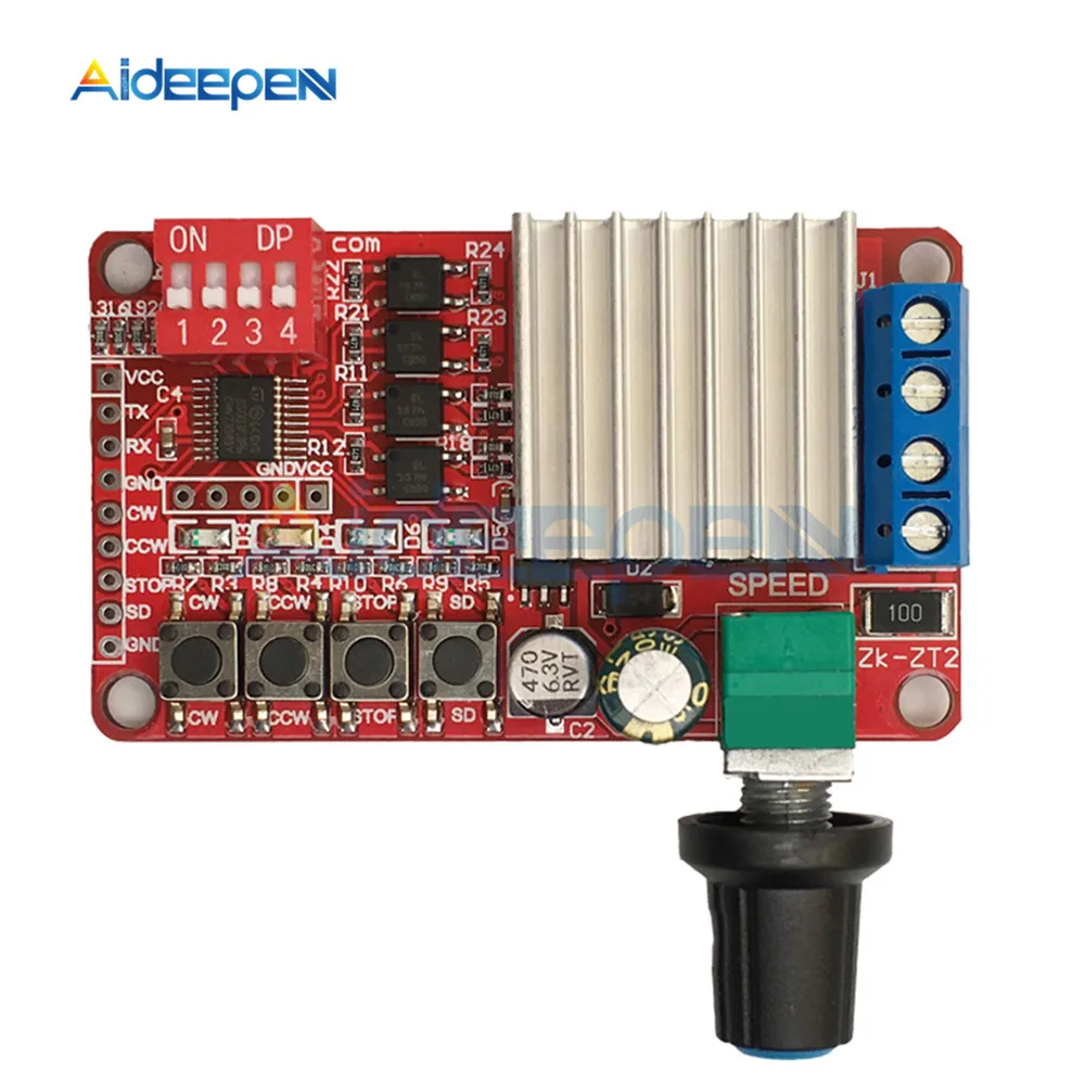 

DC 5V-26V DC 5V-26V Motor Positive Negative Controller Switch Speed Control Drive Module Board Automatic Control 5A 120W