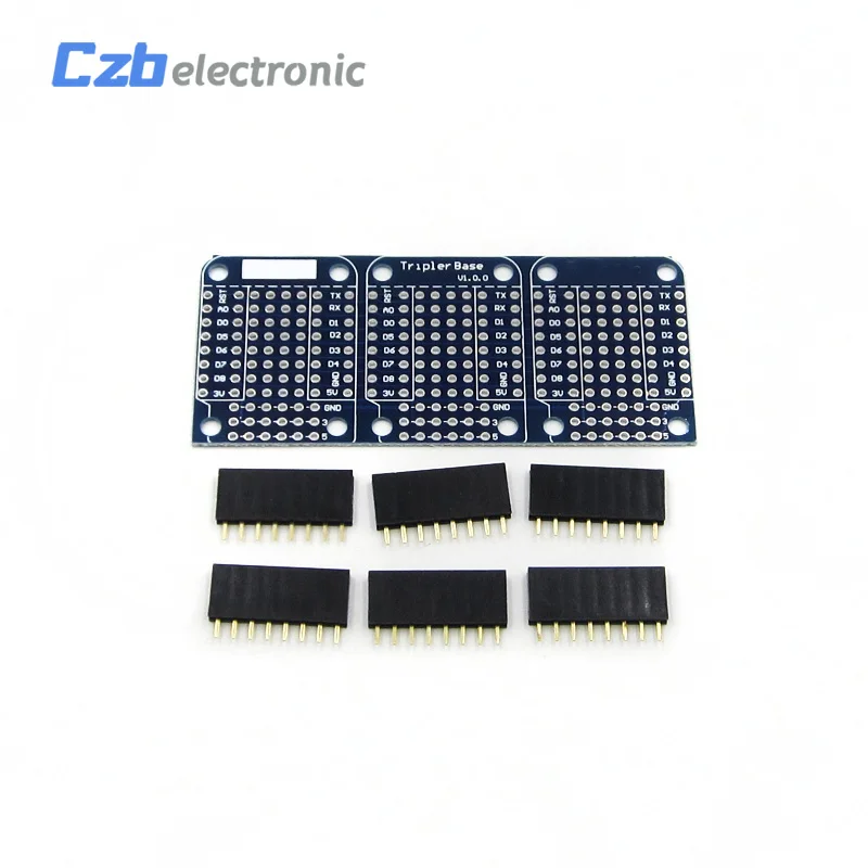 HS13B024 Free shipping Dual Triple Shield NodeMcu lua mini Wemos D1 Mini IOT ESP8266 For Arduino Shield (3)