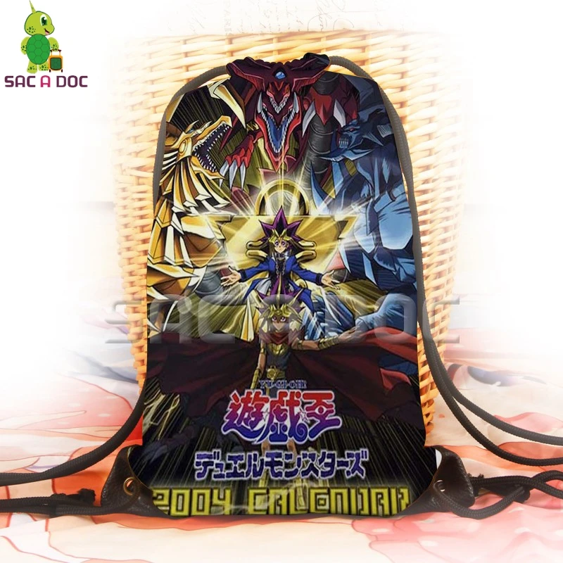 Anime Yu Gi Oh! Backpack Duel Monsters 3D Printed Drawstring Bag for