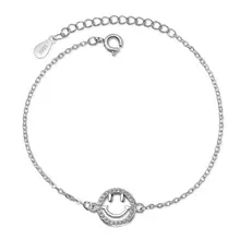 Новые Индивидуальные браслеты с смайликом для лица для женщин тренд креативные ювелирные изделия из стерлингового серебра 925 пробы аксессуары вечерние подарки Bijoux SAB18