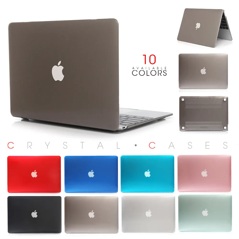 Crystal Transparent Case For Apple Macbook Air Pro Retina 11 12 13.3 15 For Macbook Air 13 A1932 A1466 A1708 Laptop Case Cover