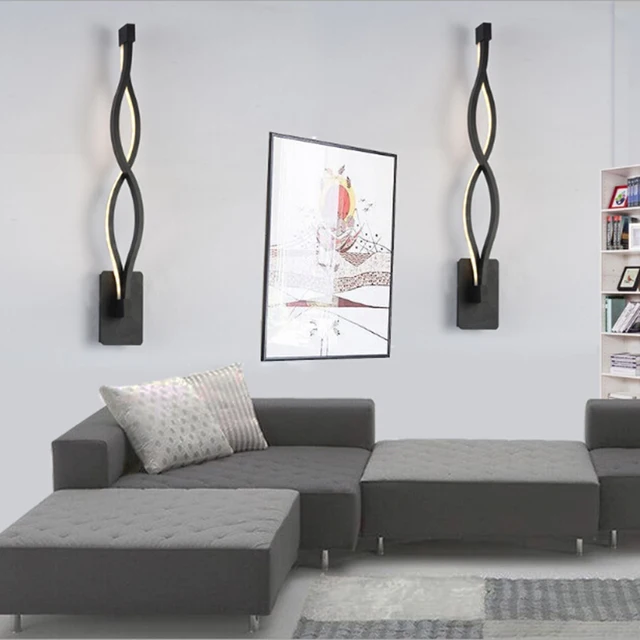 Moderne Kreative 16 Watt Welle LED Wandleuchte Schlafzimmer Neben ... Moderne Kreative 16 Watt Welle LED Wandleuchte Schlafzimmer Neben ...