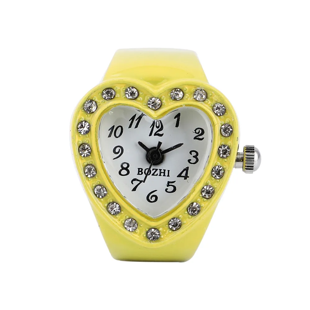 Деловые часы Reloj Hombre breslets женские с кольцом в виде сердца эластичные кварцевые
