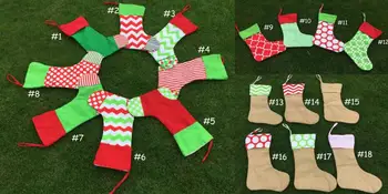 

Christmas Gifts Bags Xmas Chevron Striple Sock Wrap Bag Ornaments Decorative Drawstring Stocking Bags Decorations SN1280
