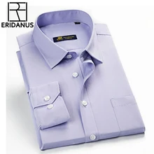 Классические Полосатые мужские рубашки с длинным рукавом, деловые официальные рубашки, мужские повседневные рубашки, облегающие мужские рубашки, 3XL 4XL X441