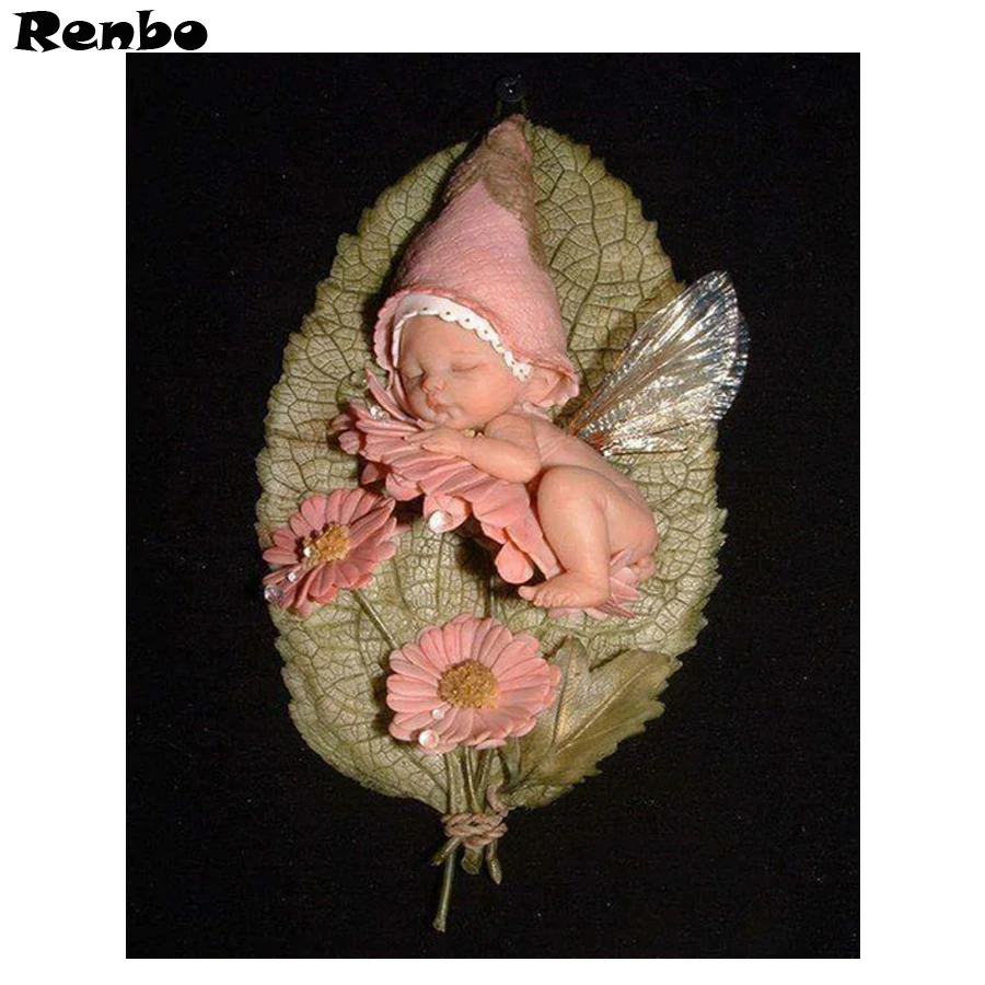 

5D diy Diamond Painting Baby angel 3d Cross Stitch Full diamond embroidery Icon Mosaic patterns beaded embroidery kits