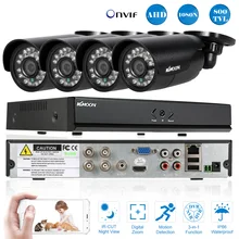 KKmoon 4CH 800TVL система видеонаблюдения наружная 4CH 960H D1 DVR 4 шт. Водонепроницаемая ИК камера безопасности домашнее видеонаблюдение 4 шт. кабели