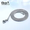 Beier 1.5/2/34mm stainless steel necklace twist  trendy Square Fox chain necklace boy/man BN1043 ► Photo 3/5