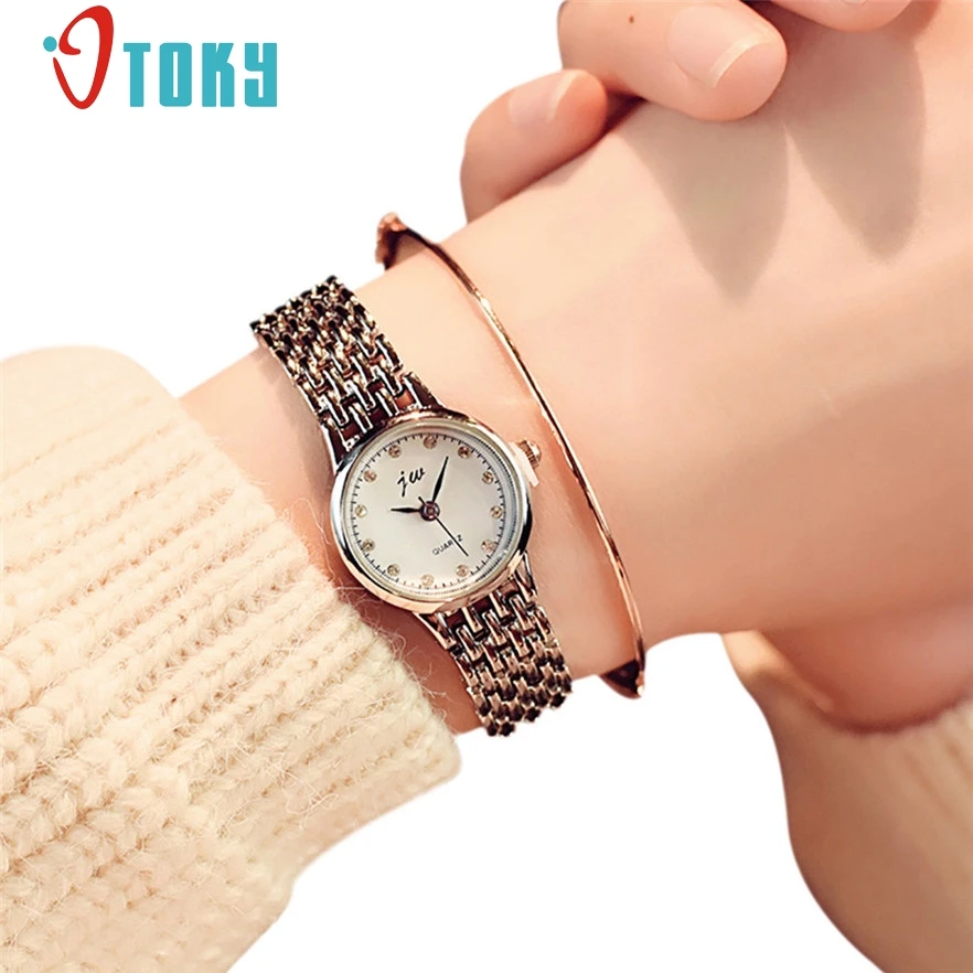 

OTOKY Brand Women Watches Stainless steel Mesh Quartz Wristwatches Fashion Women Clock Ladies watch montre femme #30 Gift C907