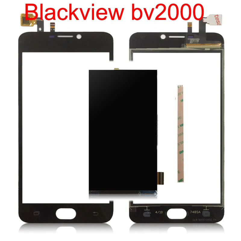 Angcoucoux For Blackview BV2000 BV2000S Touch Screen Glass Sensor Digitizer + LCD Display Panel Replacement Parts | Мобильные