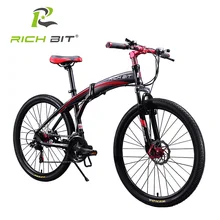 Richbit Новый 26 дюймов алюминиевый складной велосипед 21 скорость горный велосипед двойной дисковые тормоза с переменной скоростью Дорожный велосипед гоночный велосипед