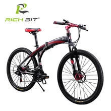 Richbit New 26 inch aluminum folding bicycle 21 speeds Mountain Bike Dual Disc Brakes Variable Speed Road Bikes Racing Bicycle
