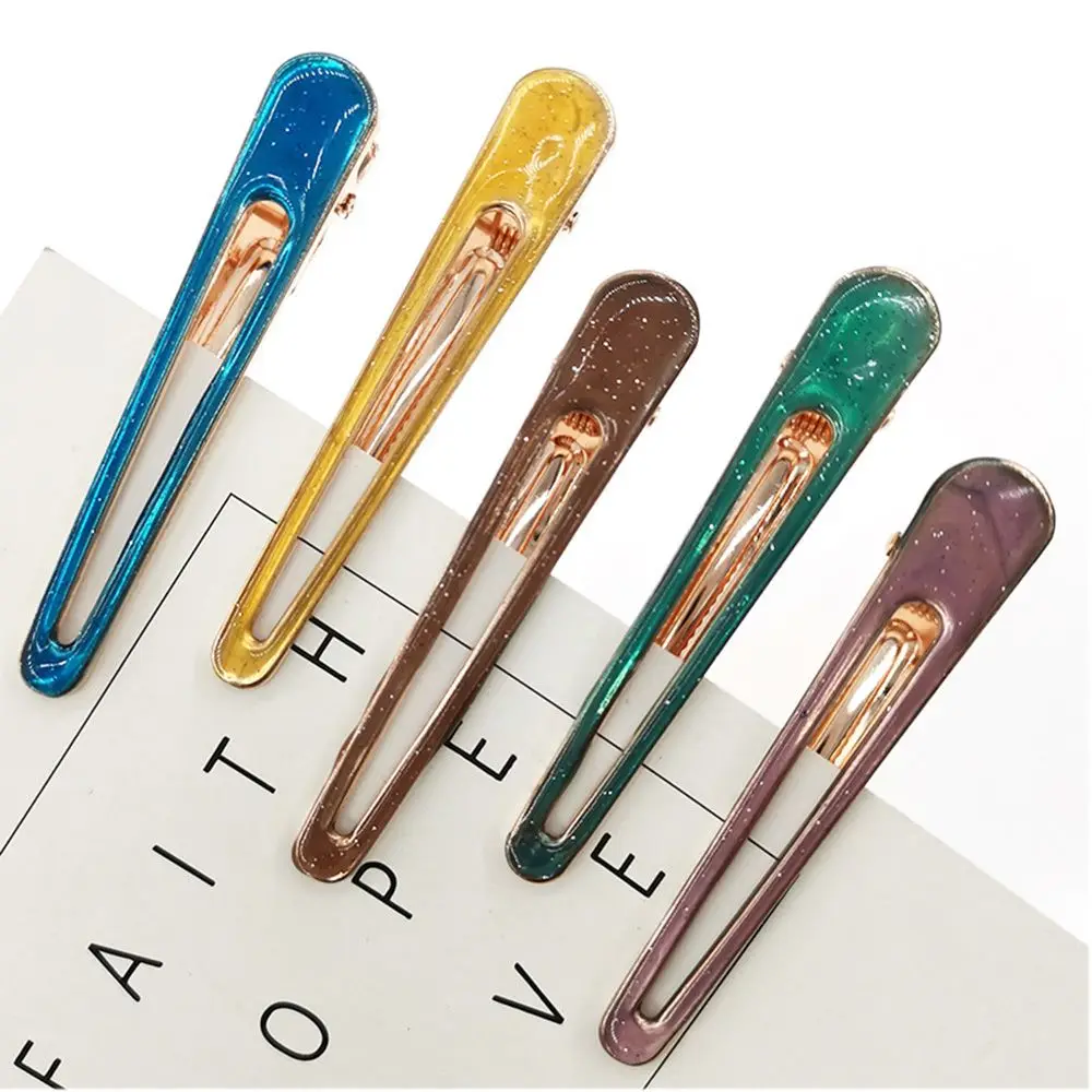

Vintage Candy Color Hair Pins for Women Girls Colorful Glaze Geometric long Barrette Hair Clips Hair Accessories