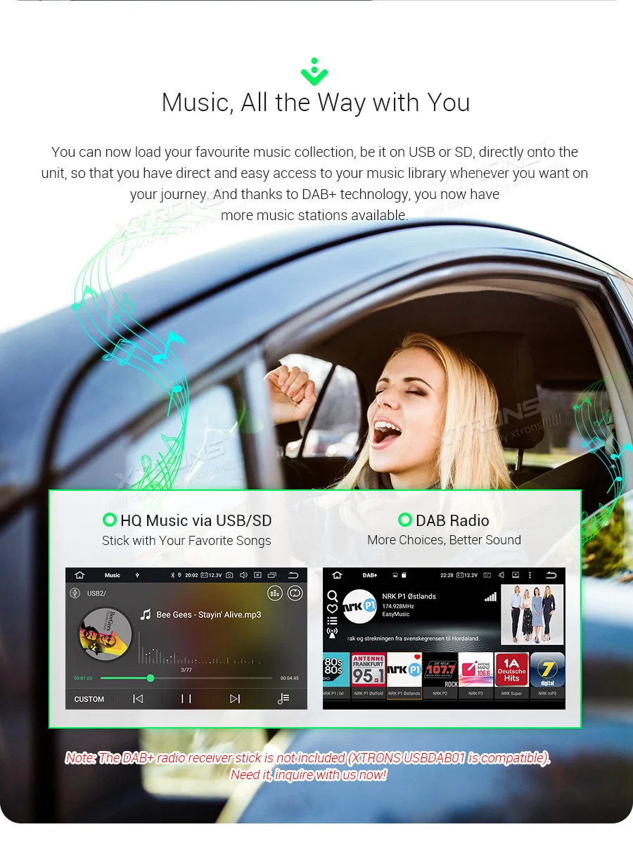 XTRONS 2 Din 7 ''Android 9,0 Автомобильный мультимедийный плеер Радио стерео плеер gps навигация DAB+ система мониторинга состояния шин через Bluetooth FM wifi USB без DVD