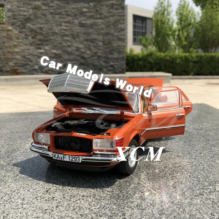 Литая модель автомобиля для Norev 450 SEL 6,9 1976(Оранжевый металлик) 1:18+ маленький подарок