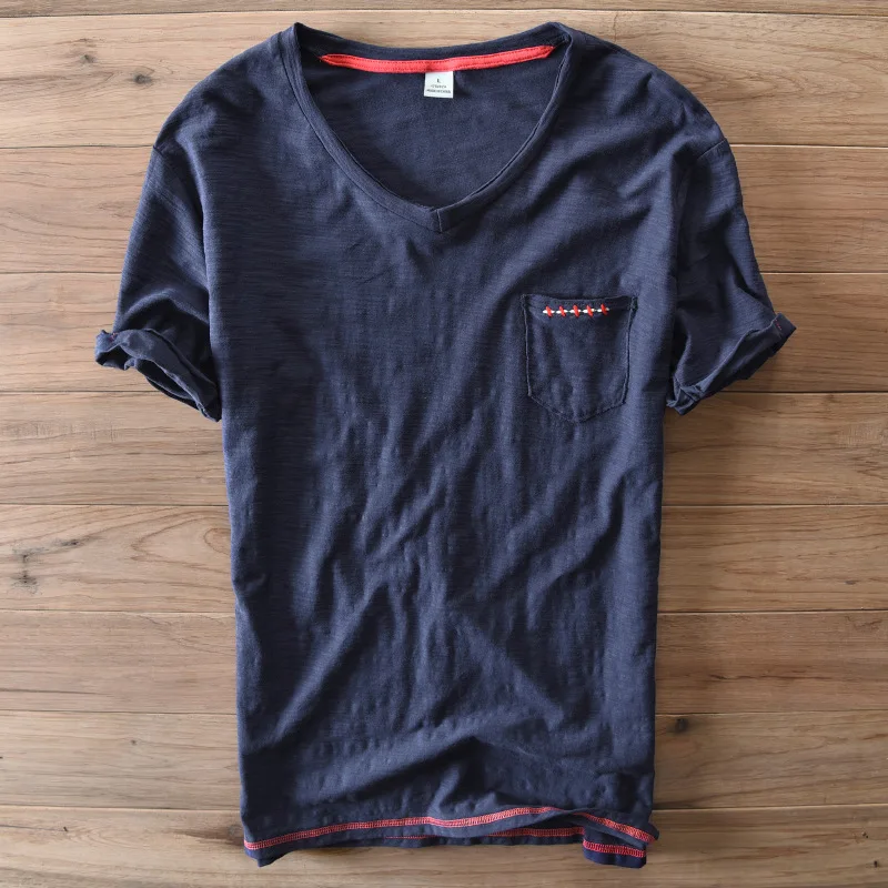 

2019 summer new 100% colored cotton t shirt men crew neck short sleeve t-shirt casual high quality tees tops