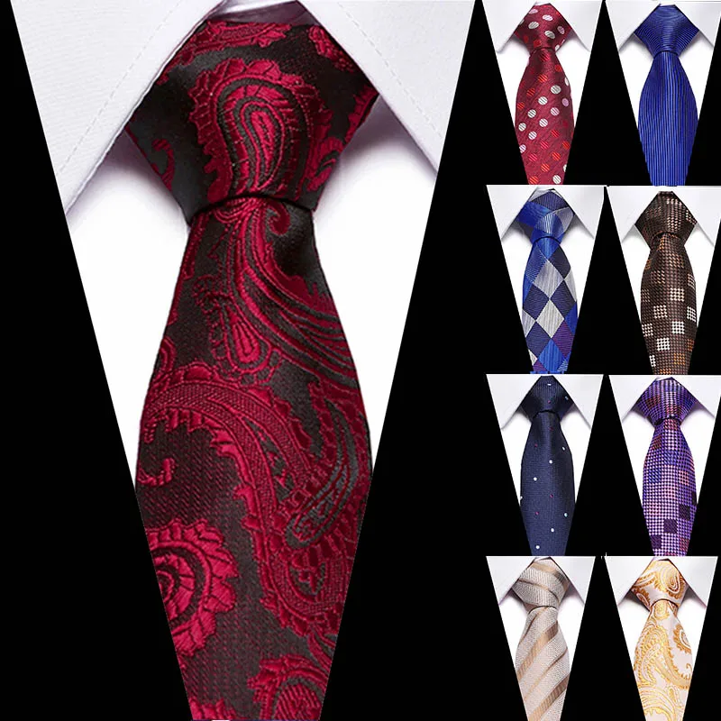 Beautiful New Men's casual ties Classic polyester woven party Neckties